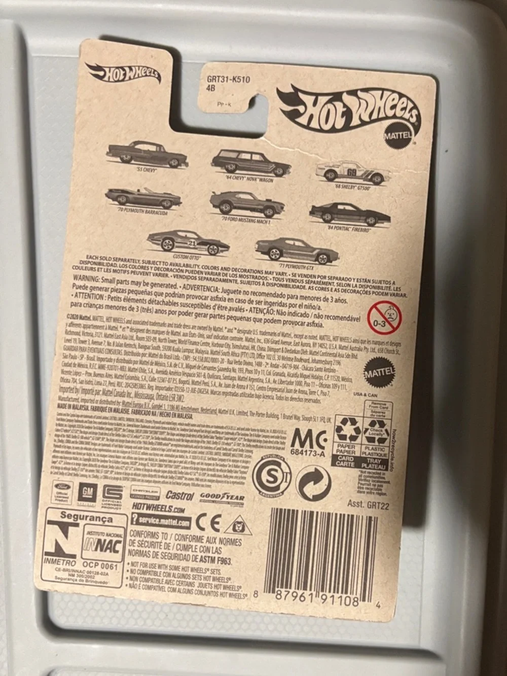 Hot Wheels Flying Customs '55 Chevy Toy Car - Pink